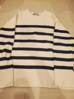 ZARA ストライプ 長袖ニット L