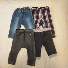 COMME CA ISM、H＆M、その他　80cm パンツ＆レギンス4点セット