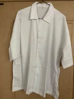ホワイト 半袖シャツ XL 100%ポリエステル