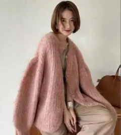 CLANE クラネ　COLOR MOHAIR SHAGGY CARDIGAN