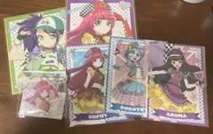 【プリパラ】まるくじ　色紙 キーホルダー 特典 シオン&そふぃ&ドロシー&あろま