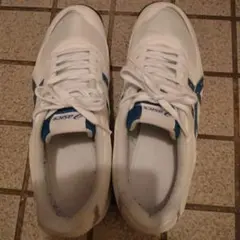 asics ホワイト/ブルー スニーカー