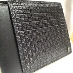 極美品 バーバリー ノバチェック 二つ折り財布 レザー 本革 エンボス