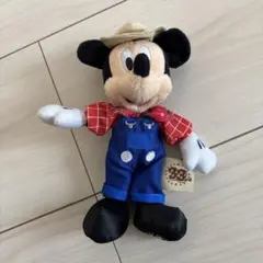 東京ディズニーランド ミッキーマウス ぬいぐるみ 農夫ミッキー 33周年