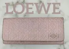 ☆美品☆ロエベ 折り財布 アナグラム スモールバーティカルリピート