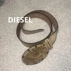 DIESEL ベージュレザーベルト y2k