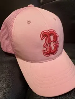 韓国限定 MLB Boston Red Sox ピンク メッシュキャップのサムネイル