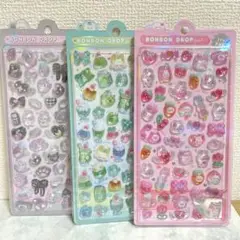 【3枚セット✨新品未使用✨】ボンボンドロップシール★正規品★クーリア桃色めろめろ