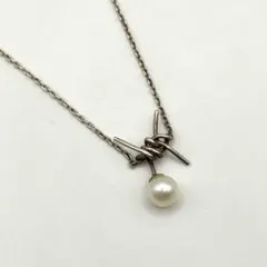 e.m. イーエム ネックレス 有刺鉄線 パール SILVER925のサムネイル