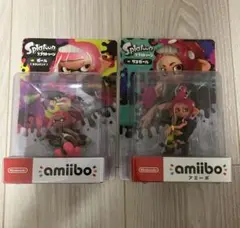 amiibo スプラトゥーン　ガール（ネオンピンク）　タコガール　セット