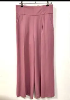 グリーンレーベルリラクシング　ワイドパンツ　ピンク　ウール　毛99% 36