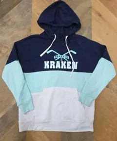 Seattle Kraken パーカー 3色切替 フーディー y104