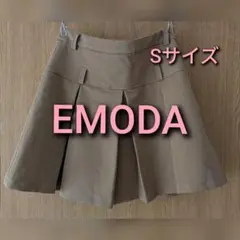 EMODA プリーツ ミニスカート ベージュ S