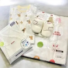 MIKI HOUSE ベビーギフトセット ロンパース シューズ 肌着 バスタオル