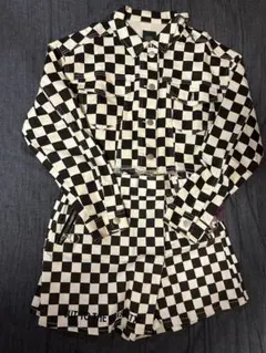 デニム 黒白 セットアップ 子供服 ダンス