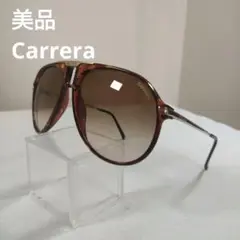 384 美品　Carrera　カレラ　鼈甲柄　大きめ　サングラス