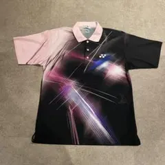 YONEX ポロシャツ ブラック/ピンク　Lサイズ