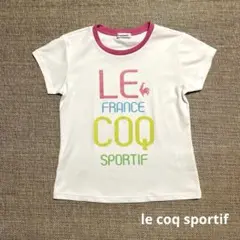 le coq sportif ルコック ⭐︎半袖Tシャツ ホワイト　ロゴラメ M