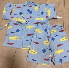 甚平 80cm 男の子 アカチャンホンポ 海柄 潜水艦 魚 夏祭り ベビー