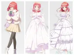 ❶中野二乃 アクリルスタンドセット　一番くじ五等分の花嫁＊　五つ子より愛をこめて