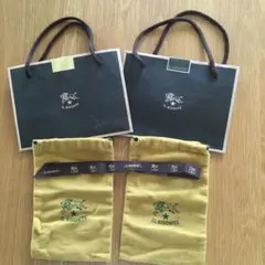 IL BISONTE ショップ袋と巾着