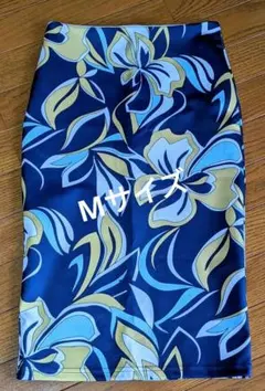 柄タイトスカート　ミディ丈　Мサイズ