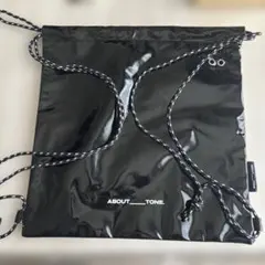 ABOUT TONE ブラック ドローストリングバッグ ナップサック 非売品