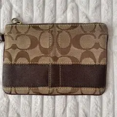 COACH ロゴ柄ポーチ　ミニ財布