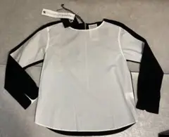 【未使用タグ付き】my panda 長袖シャツ ホワイト・ブラック　サイズ0