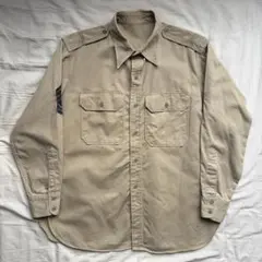 【40s】U.S. ARMY オフィサーシャツ マチ付き ステンシル 米軍のサムネイル