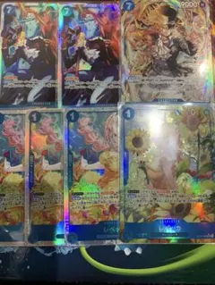 ワンピースカード神の島の冒険　サボパラレル、SR2枚、レベッカパラレル、SR3枚