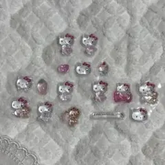 国内正規品　サンリオ　第一弾　キティ　ピンク　ボンボンドロップシール　おすそ分け