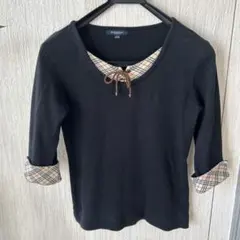 BURBERRY ロールアップ袖 プルオーバー 160A