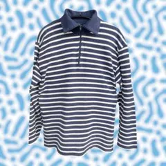 SAINT JAMESボーダー襟あり/80-90年代ヴィンテージ/ 超レア/美品