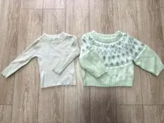 après les cours ニット セーター2点セット 80〜90cm