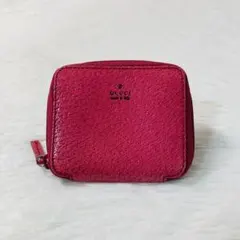 希少モデル　美品　GUCCI グッチ　コインケース　小物入れ　ファスナー　ピンク