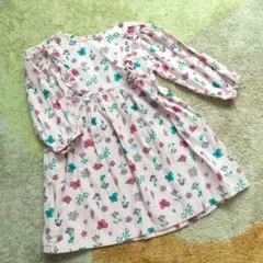 seraph 花柄 長袖ワンピース 100