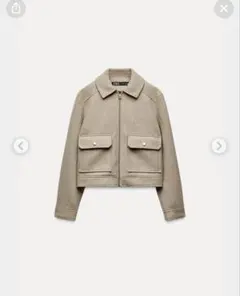 ZARA ソフトジップアップ ジャケット