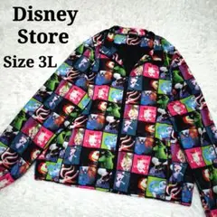 【美品】 ディズニーストア ナイトメア ブルゾン ジャケット 3L 総柄