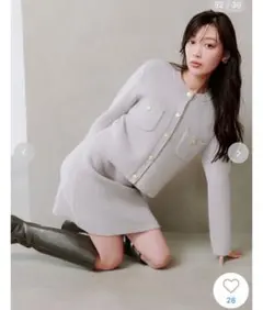 フォックスニットスカート　スナイデル　snidel