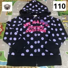 ドット パーカー キッズ 110