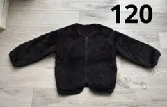 GU キッズ ボアフリースジャケット ブラック 120
