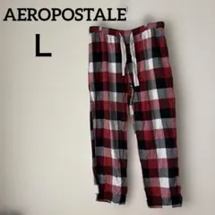 AEROPOSTALEチェック柄コットンイージーパンツ L/G