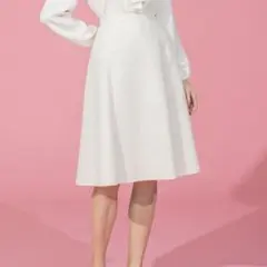 UNIQLO 白フレアスカート L ポケットあり ウエストゴム
