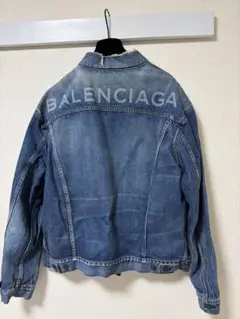 デニムジャケット Gジャン BALENCIAGA 34 試着のみ】バレンシアガBALENCIAGA swing デニムジャケット 34