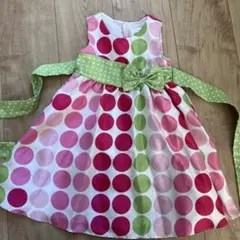 水玉模様ノースリーブドレス 2歳用