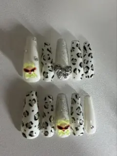 ヒョウ柄 ヒスミニ ネイルチップ