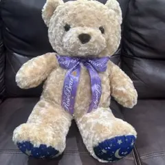 Lovely Rose Bear ぬいぐるみ ベージュ 星と月柄