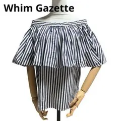 Whim Gazette タイプライターオフショルブラウス　綿100 フリーのサムネイル