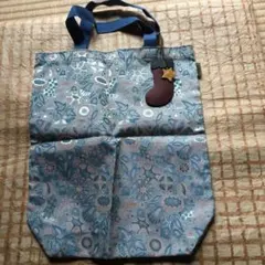 新品未使用　IBIZA 布ト-トバッグ　革チャ-ム付き